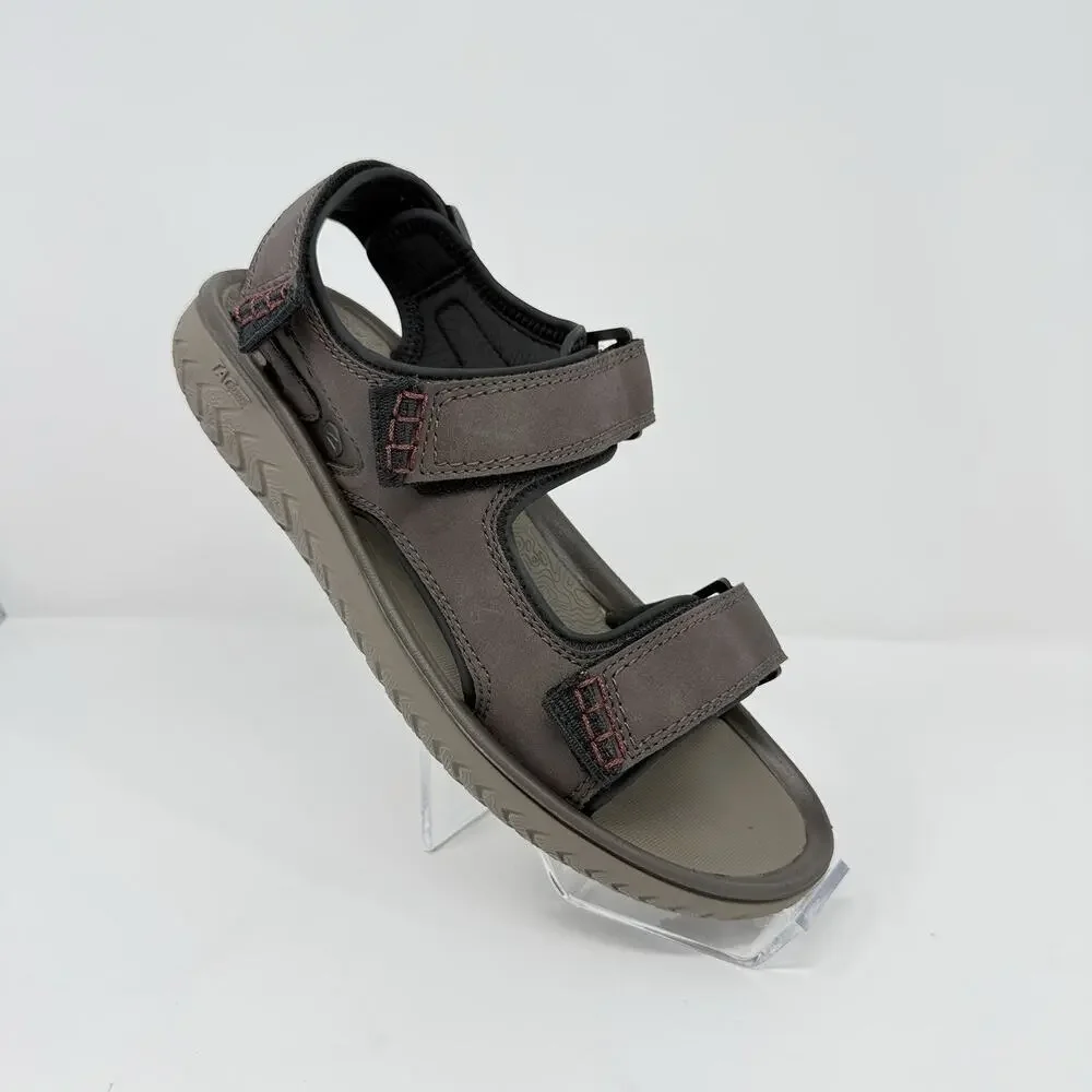 Clarks Wesley Bay Men’s Brown Sport Sandals Hook & Loop Size 12M